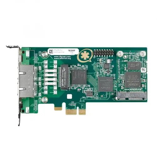 Digium 1TE235F 2 Span Digital T1/E1/J1/Pri PCI-Express x1 Card - Image 2