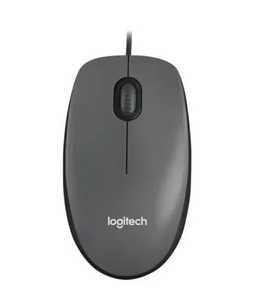 Logitech M90 Corded Mouse (USB) – Grey