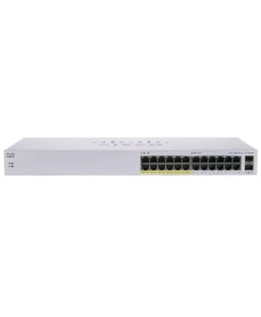 Cisco CBS110 Unmanaged Switch 24-port GE, Partial PoE, 2x1G SFP Shared CBS110-24PP-EU