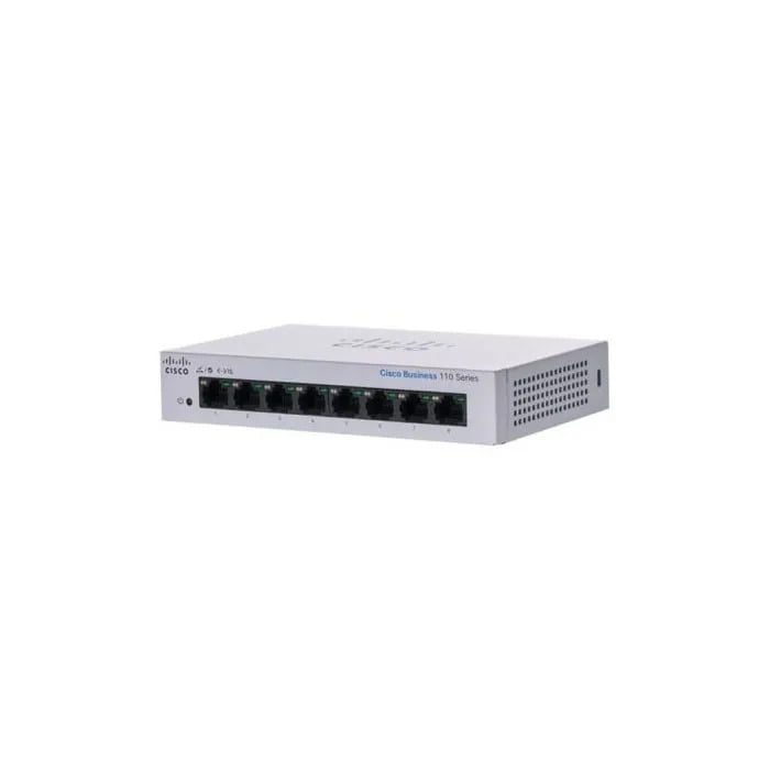 Cisco CBS110 Unmanaged Switch 8-port GE, Partial PoE, Desktop, Ext PS CBS110-8PP-D-EU - Image 2