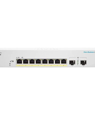 Cisco CBS220 Smart Switch 8-port GE, PoE, Ext PS, 2x1G SFP CBS220-8P-E-2G-EU