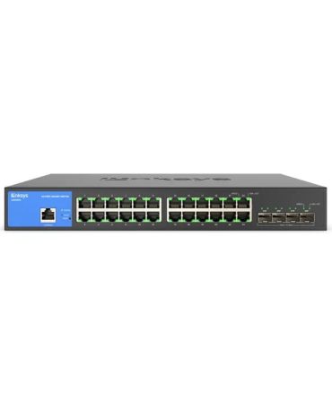 Linksys 24 port Gigabit + 4 X 10G SFP Managed Switch/ LGS328C
