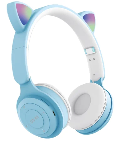 MZ-08M Cat Ears Bluetooth Stereo Headphone - Blue
