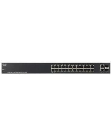 Cisco Switch 24 Port Smart Managed Gigabit PoE+, 2x SFP Combo Ports (180W) / SG220-26P
