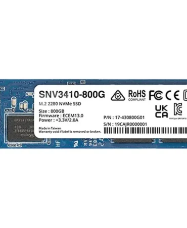 Synology 800GB SNV3410 NVMe M.2 2280 SSD SNV3410-800G