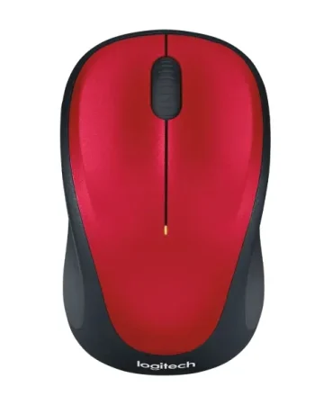 Logitech M235 Wireless Mouse – Red