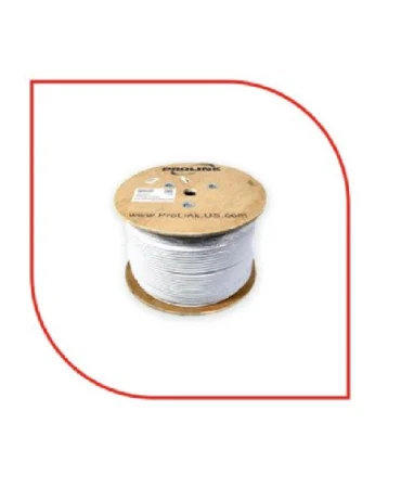 ProLink CAT6A U/UTP Cable LSZH 4 PAIR 23 AWG, White, 305m