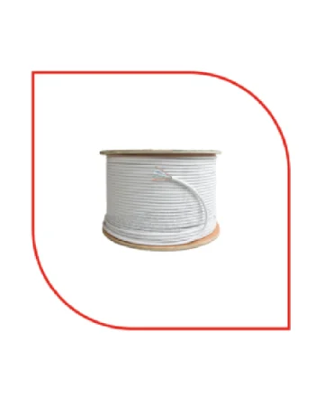 كابل ProLink CAT6 U/UTP PVC، غلاف أبيض، 4 أزواج، 305 متر